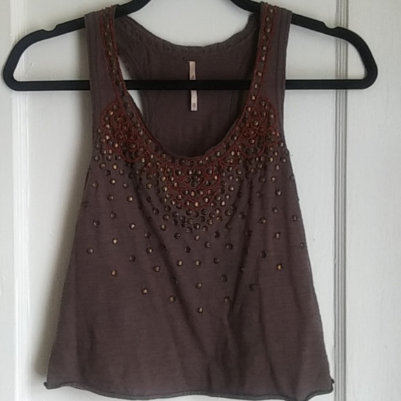 Free People Tops - Free People Embellished Tank Top